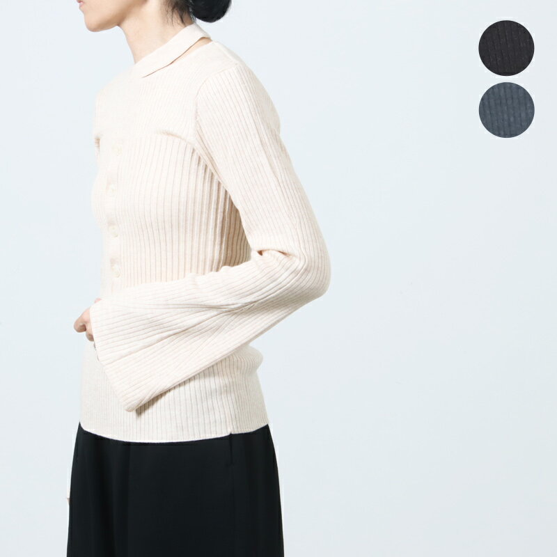 MANOF (マノフ) BUSTIER SET RIB KNIT / ビスチェセットリブニット