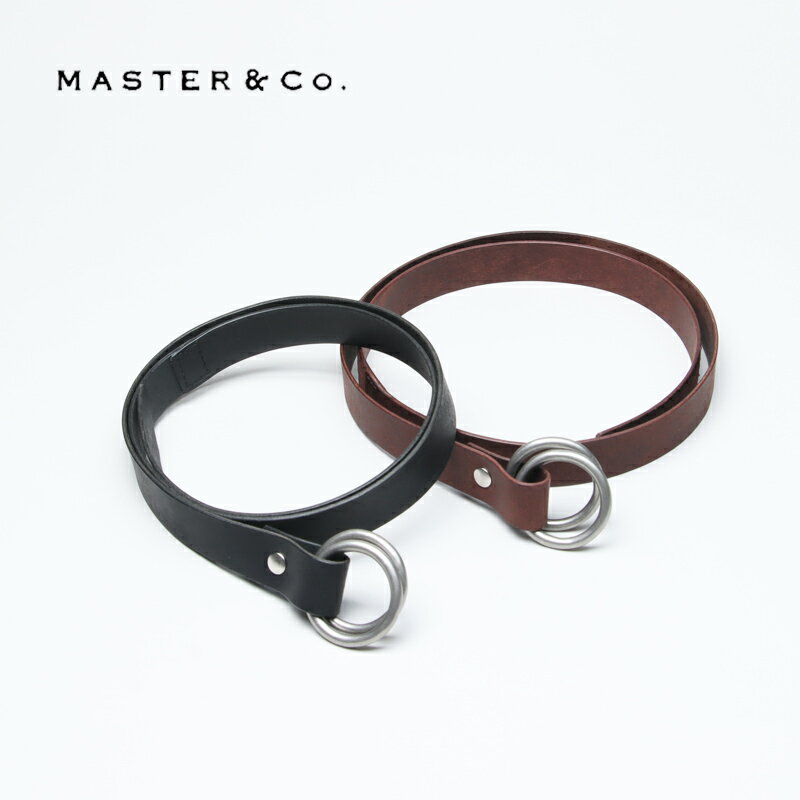 MASTER & Co. (マスターアンドコー) PUEBLO 24mm DOUBLE RING BELT / プエブロ 24mmダブルリングベルト