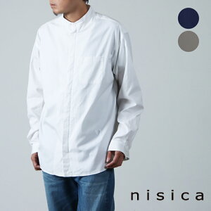 【30% OFF】 nisica ニシカ 比翼シャツ ソリッドカラー