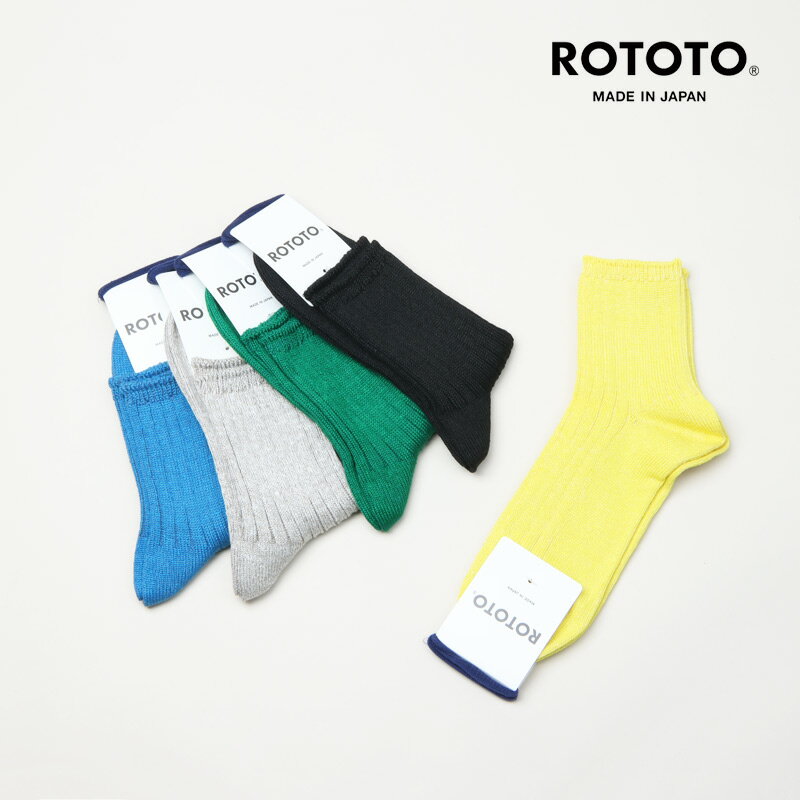 RoToTo (gg) LINEN COTTON RIBBED ANKLE SOCKS / lRbg uAN\bNX