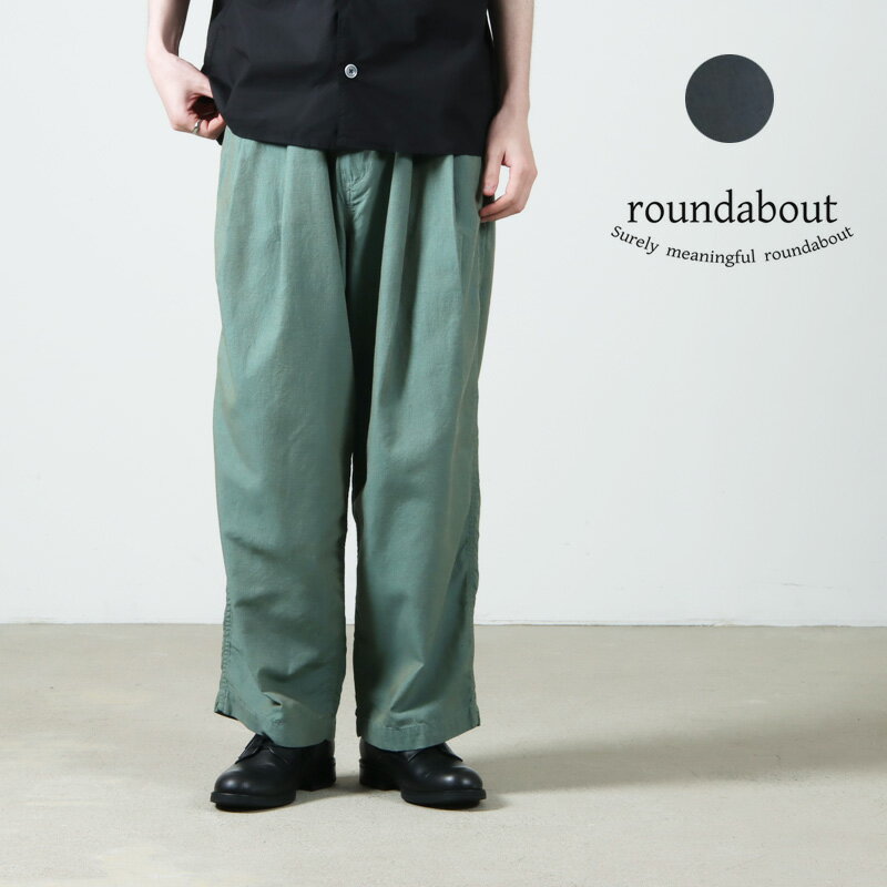 Rakuten - 【30% OFF】 roundabout ラウンダバウト Chambray 2tuck Pants シャンブレー2タックパンツ