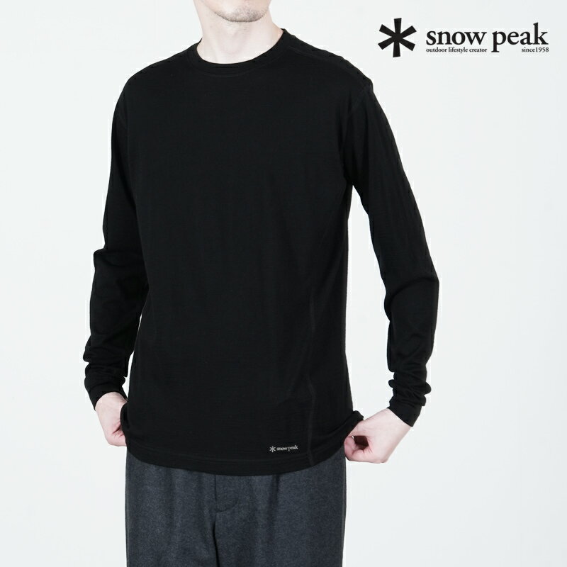 Rakuten - 【20% OFF】 snow peak スノーピーク Merino Wool L/S T-Shirt メリノウールロングスリーブTシャツ