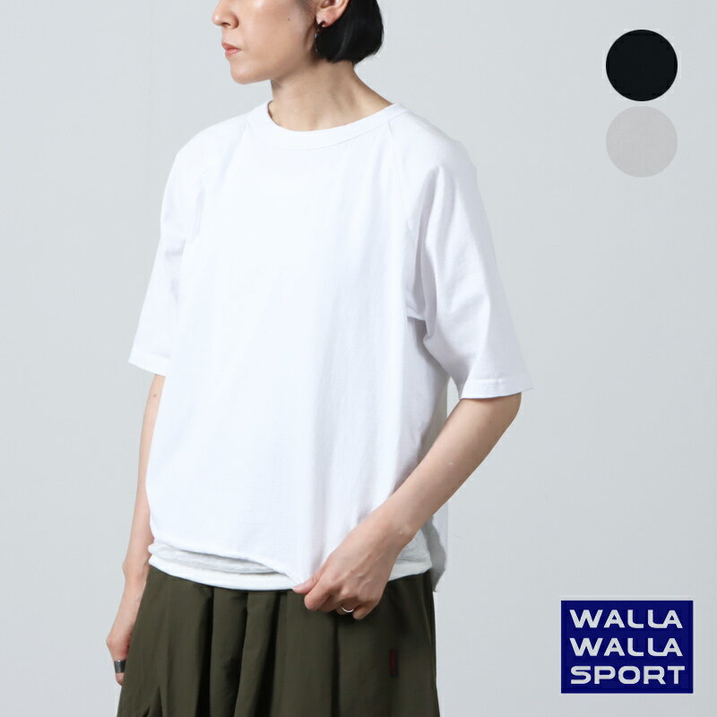 WALLA WALLA SPORTS (ワラワラスポーツ) WS 1/2 LOOSE BASEBALL TEE / ウィメンズルーズ ベースボールT