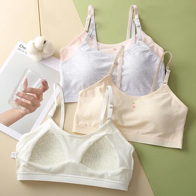 送料無料 スクール インナー 肌着 キッズ かわいい 女の子 綿100％ キッズブラ ふ...