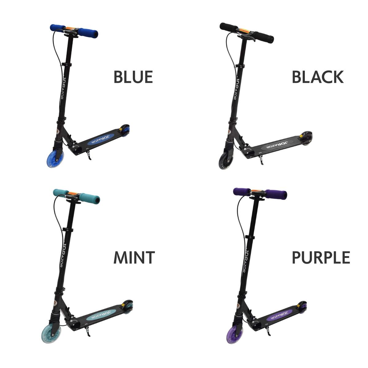 Ichizaの【JD Razor MS-205RB2L-St】キックスクーター プレゼント 誕生日プレゼント 乗用玩具 6歳から乗れる キックボード 子供 大人 こどもの日 ギフト スタンド付き｜アングル2