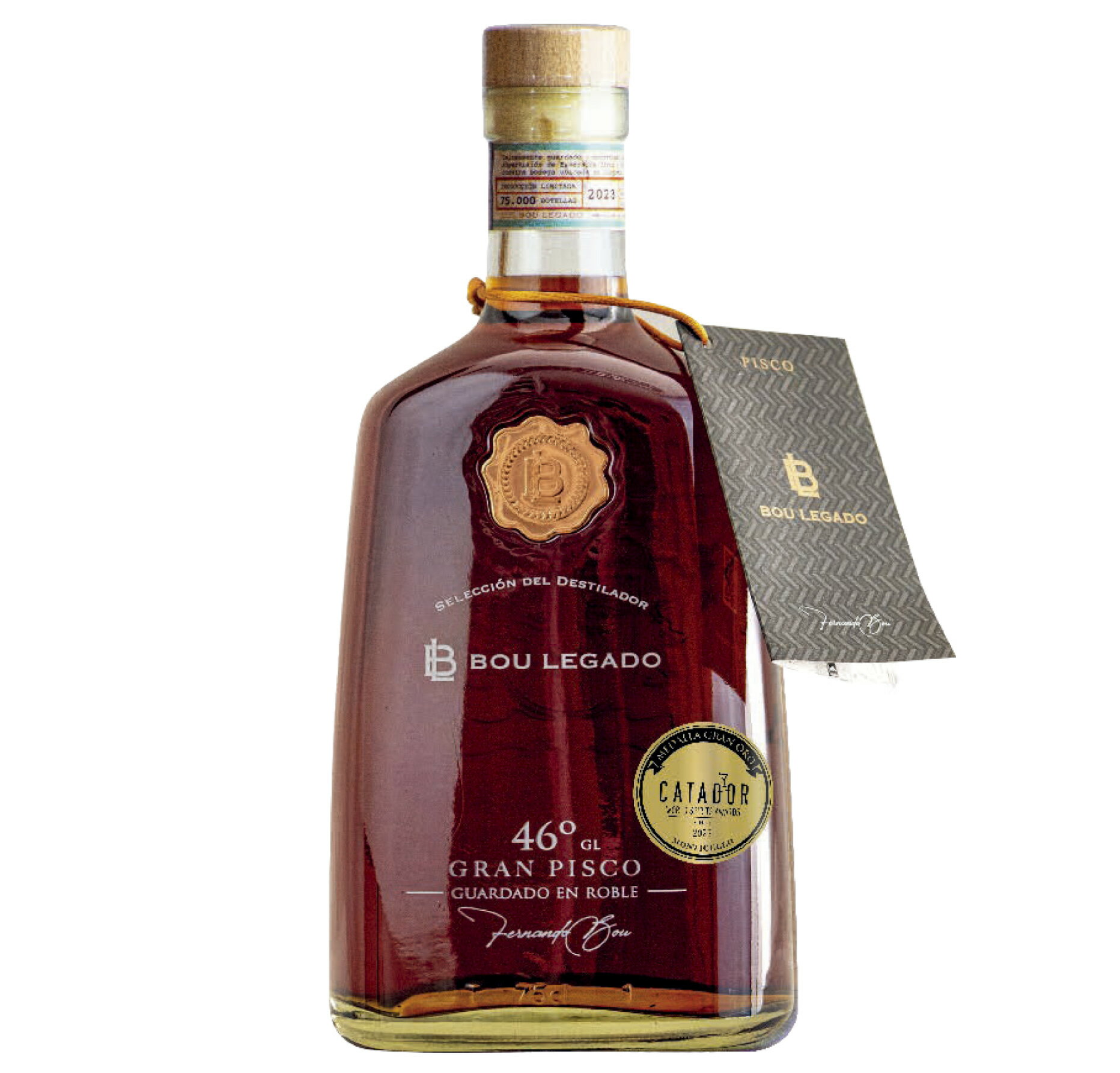 【ボウ・レガド 7年熟成】【長期熟成が織りなす圧倒的な奥行き】（BOU Legado 7年 PISCO） 46% 750ml [..