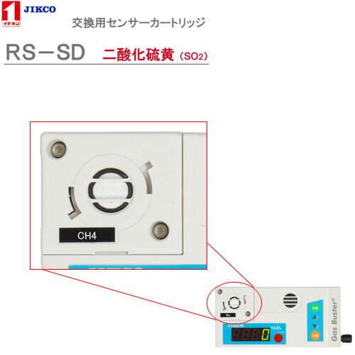 樂天商城 - センサーカートリッジ【二酸化硫黄】 ＜RS-SD＞ガスバスター　イチネン製作所送料・代引手数料無料