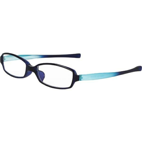 変なメガネ（老眼鏡）HM1001 C-2(ネイビーアクア)選べる5度数【Hug Ozawa】日本全国送料無料