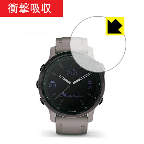 【衝撃吸収】【光沢タイプ】液晶保護フィルム (GARMIN fenix 6s / fenix 6s Sapphire用)GARMIN（メール便対応商品）