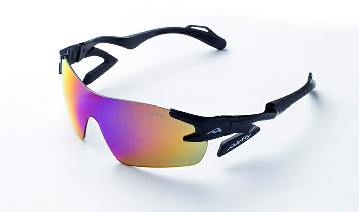 【Air Fly】エアフライAF-301【c-3】BLACK鼻パッドのないスポーツサングラス日本全国送料・代引手数料..