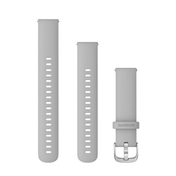 Quick Release oh 18mmMist Gray Silicone / Silver(NCbN[Xoh 18mm ~XgO[VR/Vo[)GARMIN