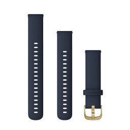 Quick Release 交換バンド 18mmBlue Silicone / Light Gold(クイックリリースバンド 18mm ブルーシリコン/ライトゴールド)GARMIN