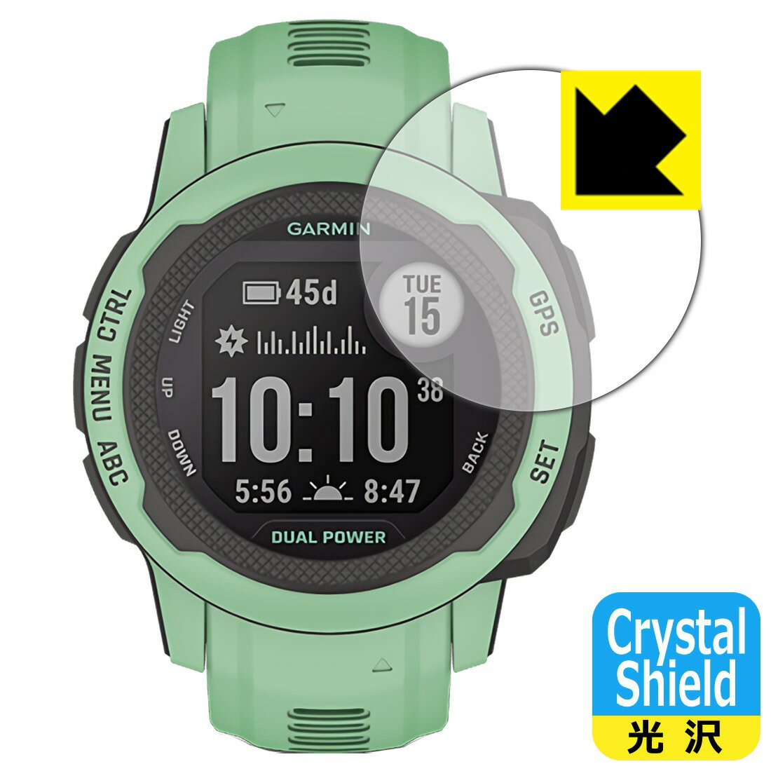 Crystal Shield۱վݸե (GARMIN Instinct 2S / Instinct 2S Dual Power (Surf Edition))GARMIN