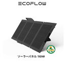 EcoFlow ソーラーパネル 110Wソーラー充電器 太陽光発電 太陽光パネル ソーラーチャージャー 100W 折り畳み 21％-22％ 高変換効率 ポータブル電源 蓄電池 IP67 防水防塵 超薄型 コンパクト 車中泊 防災 キャンプ 節電対策 110W