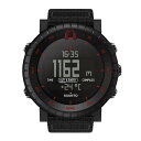 SUUNTO CORE Black Red ◎安心の国内正規品　2年間品質保証付き SUUNTO CORE - アウトドアウォッチの代名詞 Suunto Core Classicは、耐久性と快適なフィット感を両立させたエラストマーストラップを装備し、堅牢なボディに本格的なアウトドア機能を搭載したのSUUNTOの原点ともいえるアウトドアウォッチです。高度計、気圧計、コンパス、天気予測機能を搭載したSuunto Core Classicシリーズは、アドベンチャーには欠かせないツールです。 【主な機能】 ●高度計 ●気圧計 ●コンパス ●気温 ●3気圧防水 ●ストームアラーム ●スノーケリング用深度メーター ●多彩なウォッチ、日付、時刻機能 ●ユーザーによるバッテリー交換が可能 ●多言語メニュー（英語、フランス語、ドイツ語、スペイン語） ●天候に関わる機能 ●登山はもちろんどんな状況での使用にも最適 同梱物： Suunto Core Black Redおよびクイックガイド ●技術仕様 ＜一般＞ ベゼルの素材:アルミ レンズの素材:ミネラルクリスタル ケースの素材:コンポジット ストラップの素材:テキスタイル素材 重量:67 g / 2.36 oz 耐水設計:30m バッテリータイプ:CR2032 交換可能なバッテリー:○ 時間、日付:○ アラームクロック:1デイリーアラーム デュアルタイム:○ カウントダウン タイマー:○ ストップウオッチ タイマー:○ 言語:英語、ドイツ語、スペイン語、フランス語 バックライト:EL ライト 調整式バックライト:起動： 1 ボタン、全ボタン ボタンロック:○ 表示タイプ:マトリクス バッテリーインジケータ:低バッテリーインジケータ メートル法とヤードポンド法:○ ＜バッテリー駆動時間＞ タイムモードで:12ヶ月 ＜コンパス＞ デジタルコンパス:○ 方位目盛:度 ニードル:北表示 方位インジケータの軸受ロック:○ コンパスの精度:5° コンパスの分解能:1° ＜物理仕様＞ 動作温度:-20℃～+60℃/-5°F～+140°F 保管温度:-30℃～+60℃/-22°F～+140°F ●ダイビング機能 ＜フリーダイビング＞ シュノーケリング用深度メーター:10 m ●アウトドア機能 ＜高度計＞ 気圧高度:○ 高度グラフ:○ 上昇/下降の合計:大気圧に基づく Alti/Baro自動プロファイル:○ 高度差:○ ログレコーディングレート:1、5、10、30、60 秒 分解能:1m 範囲:-500～9000m ＜天候＞ 海面気圧:○ 海面気圧グラフ:○ 天候傾向インジケータ:○ 温度:○ 温度表示範囲:○ 日の出/日の入り時刻表示:○ Alti/Baro自動プロファイル:○ ウェザーアラーム:○ 圧力分解能:1hPa/0.03 inHg 温度分解能:1° 最大天候記録長さ:7日間