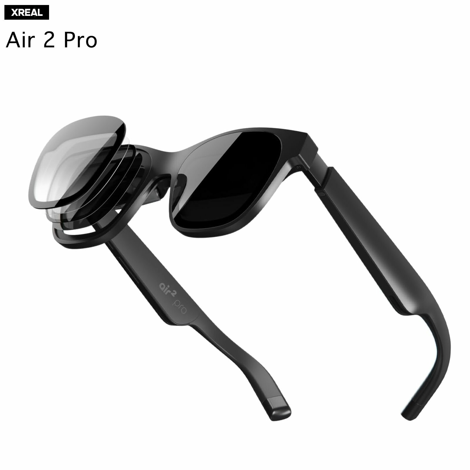 XREAL Air 2 Pro 次世代ARグラス スマートグラス ウェアラブル端末 プロジェクター ディスプレイ オーディオ マイク搭載 ゲーム 作業 移動用　国内正規品