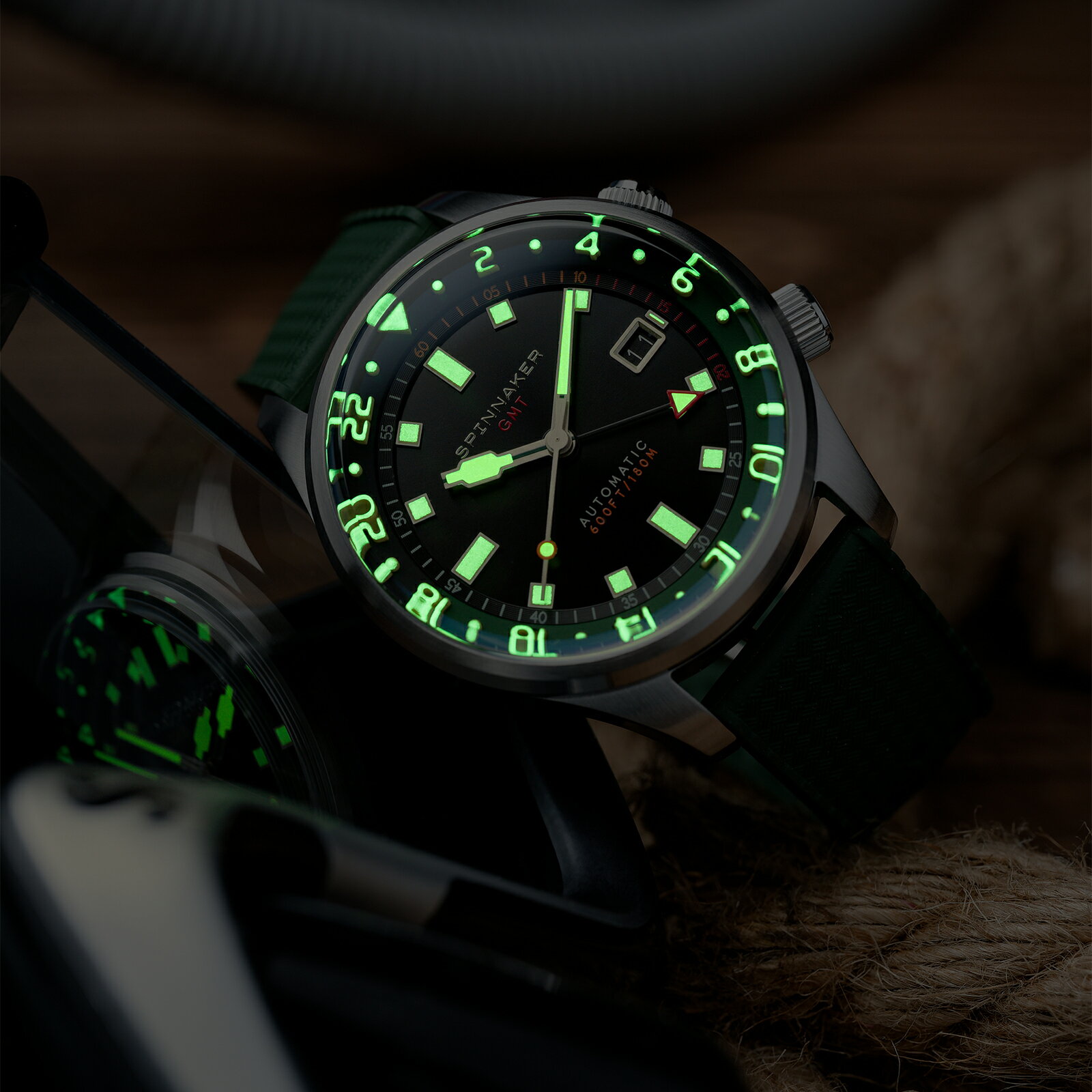 【正規品】スピニカー SPINNAKER ブラッドナー ジーエムティーオートマティック[SP-5121-44]国内正規品 正規販売店BRADNER GMT AUTOMATIC 自動巻 メンズ ブラック 時計 腕時計 ダイバーズウォッチ 日本全国送料無料