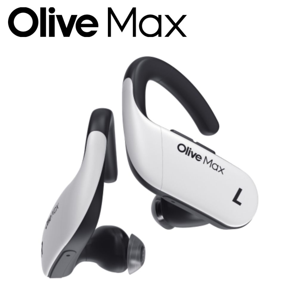 Olive Max 集音器 国内正規品 耳かけ式 軽～中程度難聴向け ハウリング除去機能 IPX7 防水 オリーブ マックス オリーブユニオン 補聴器検討中の方へ 日本製 簡単操作