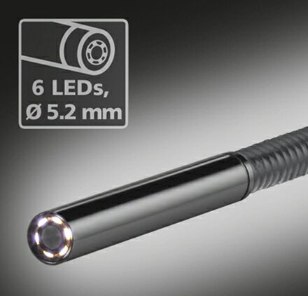 携帯型工業用内視鏡 ビデオポケットHDLaserIiner レーザーライナー直径5.2mm、長さ...