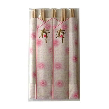 桧祝箸 花寿 5膳 【送料無料】