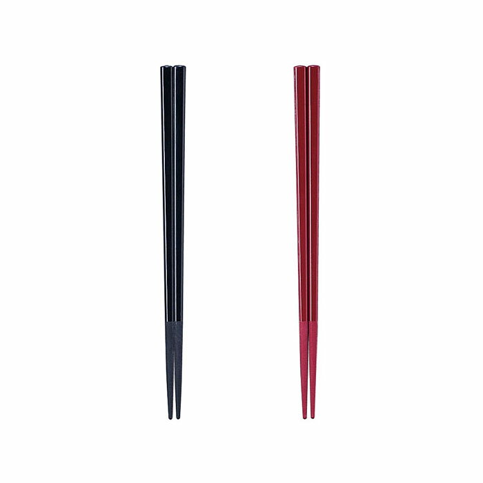 ナイロン角箸 18cm（全2色）滑り止め付き