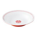 瑞祥 新形冷麺皿 白/赤 CA-19 中華料理 チャーハン 冷麺