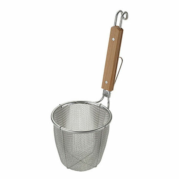 ラーメン専用 パワーてぼ 平底 8メッシュ 14cm