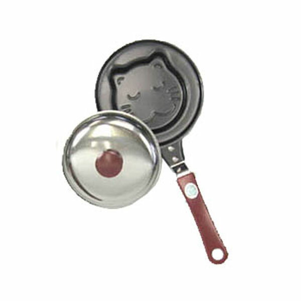 ナガオ ミニ目玉焼き フライパン ネコ フッ素加工 1人用目玉焼き お弁当 お子様ランチ ホットケーキ か..