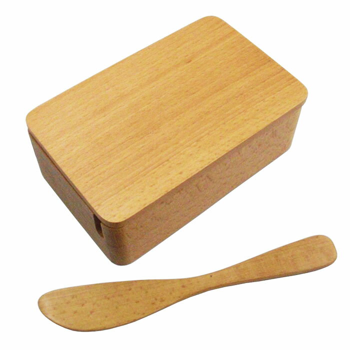 くりぬきバターケース(バターナイフ付き)