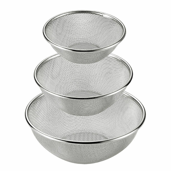 SUS・ga ストロングメッシュザル 3点セット（16cm、19cm、22cm）