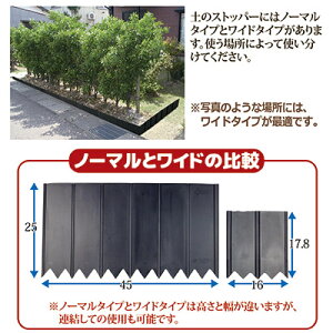 ☆☆【ポイント10倍】花壇ブロックフェンス土留め仕切り囲い●土のストッパーワイド2枚組