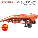 新品 コンテナスロープ 幅2200mm 長さ10200mm 耐荷重10000kg | バンニングスロープ ローディングランプ フォークリフトスロープ スロープ ランプ コンテナ 倉庫 バンニング デバンニング フォ…