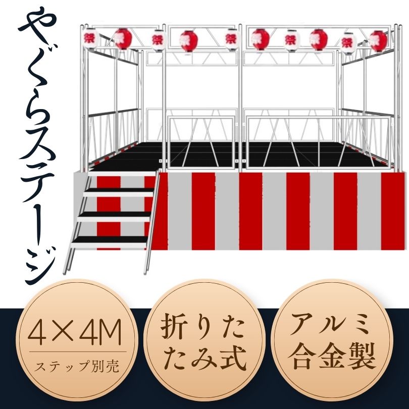 【エントリーでP10倍】やぐらステージ 4×4...の紹介画像2