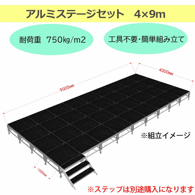 【エントリーでP10倍】組立簡単 ステージセッ...の紹介画像2