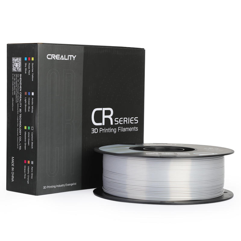 3Dプリンター CR-シルク フィラメント シルバー色 Creality社 Enderシリーズ純正 直径1.75mm 3Dプリンター用 家庭用 業務用 シルクフィラメント 市場99％以上のFDM式3Dプリンターに対応可能