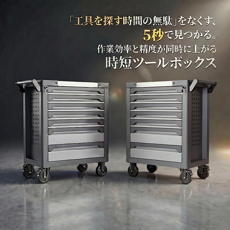 乐天商城 - 143点ツールセット ツールカート 7段キャビネットタイプ 工具箱 工具ボックス ツールボックス 工具BOX 工具入れ 工具ケース ツールBOX 道具箱 ツールチェスト DIY工具 組み立て 整備 7段式引き出しタイプ ツールチェスト チェスト キャビネット セット スチール