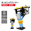 タンピングランマー LUMMER-196 ストローク45-70mm 4サイクル 打撃力19.6kN 125cc 出力6.5HP 静音型 転圧機 ランマー 締め固...