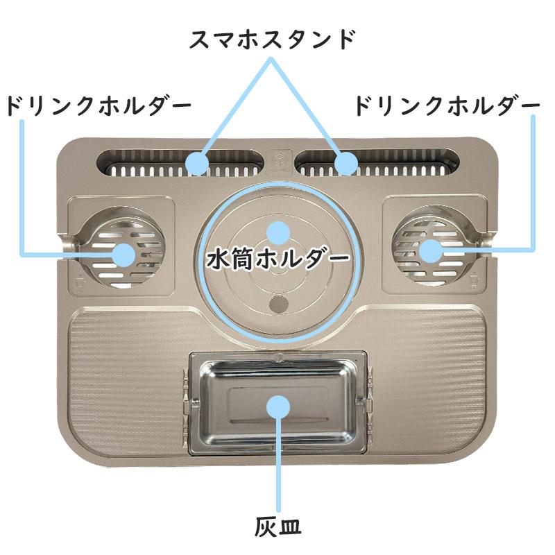 【エントリーでP10倍】麻雀サイドテーブル 全自動麻雀卓 サイドテーブル 麻雀 キャスター付き 灰皿 荷物置き 麻雀卓 ドリンクホルダー テーブル 吸い殻 mj-sidetable-s 2