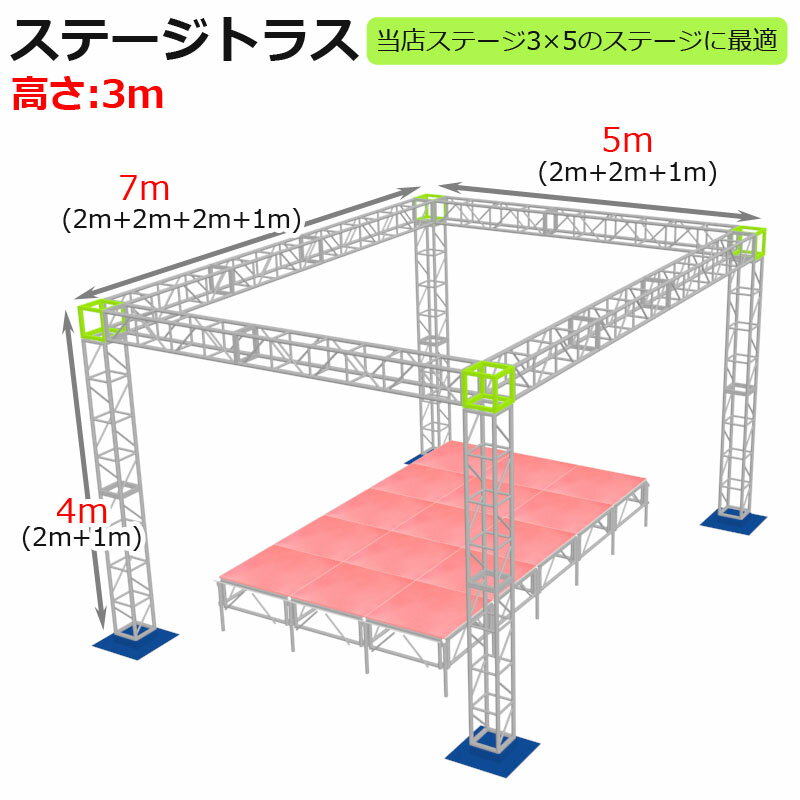 【エントリーでP10倍】トラスセット ステージ...の紹介画像2
