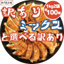 訳あり ミックス1kgと選べる訳あり1kg 計2kg 約100個 しょうが餃子 わんぱく餃子 黒豚にんにく餃子 フードロス B品 食品ロス ワケアリ 送料無料 ...