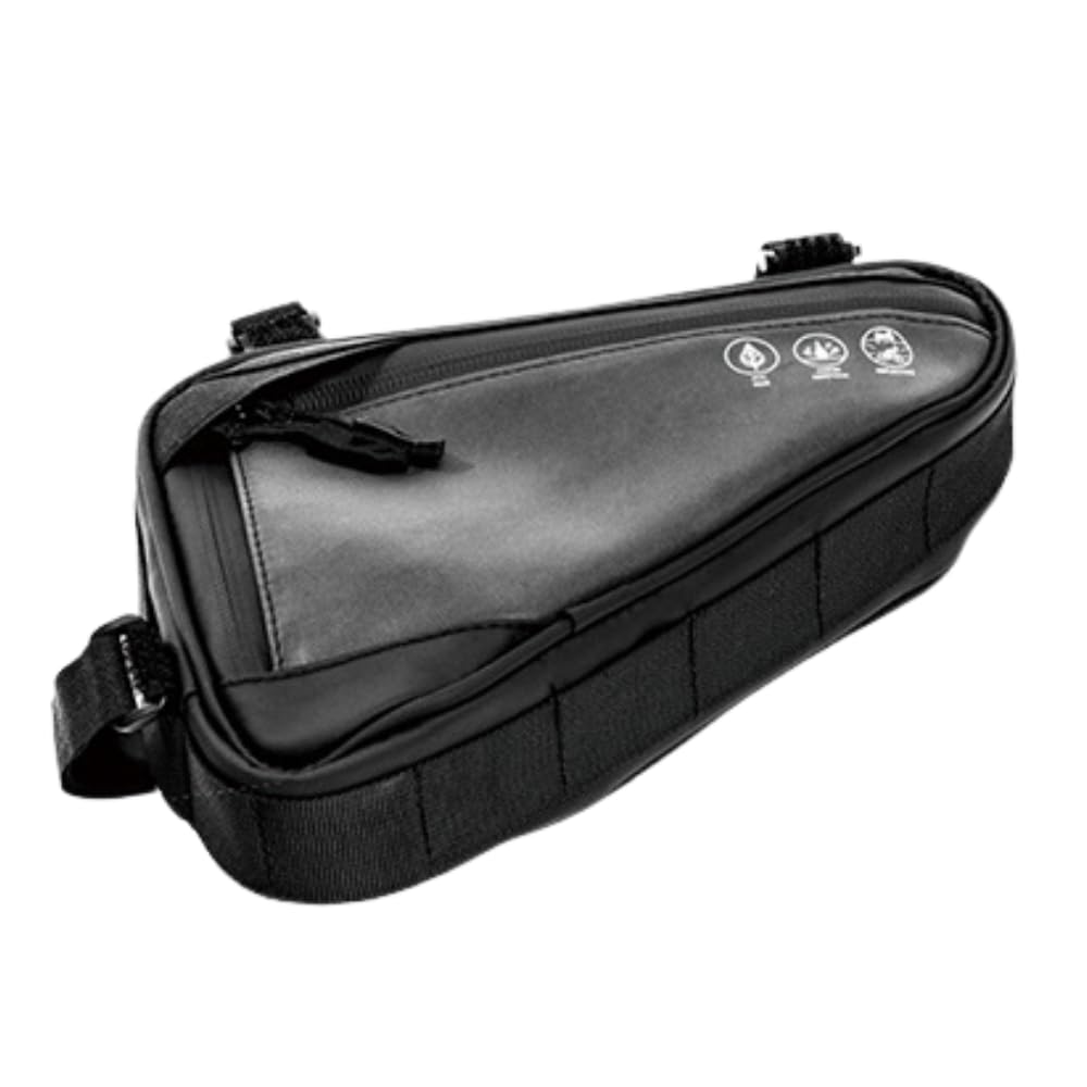 【ポイント5倍】 ideamall 自転車 バッグ フレーム ロードバイク トップチューブバッグ 荷物 小物入れ 反射 ブラック