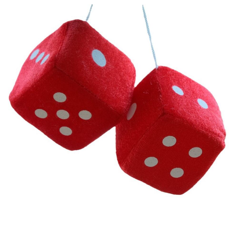 ideamall サイコロ ルームミラー アクセサリー 車 ダイス ぶら下げ飾り