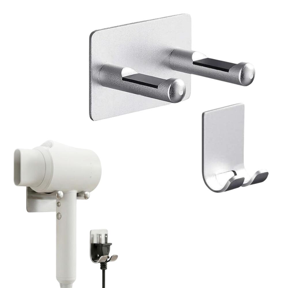 ideamall ドライヤーホルダー 壁掛けドライヤースタンド 収納 ドライヤー 掛ける ドライヤー置き フック ヘアドライヤー収納