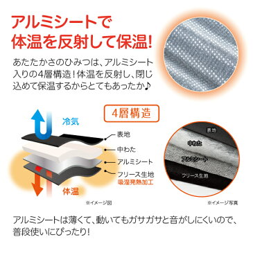 HOTαアルミで保温 レッグウォーマー 防寒 冷え性 アルミ フリース 吸湿発熱 中綿入り ふくらはぎ 足首 脚長 母の日 敬老の日 受験生