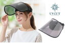 顔すっぽり UVカットサンバイザー クリアな視界 可動式 UV 97%カット 角度 変わる メッシュタイプ 自転車 ガーデニング おでかけ アウトドア