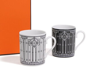 エルメス アッシュデコ マグ No.1＆2 300ml 2個セット HERMES H Deco 【コーヒー ティー マグカップ Hデコ ギフト】