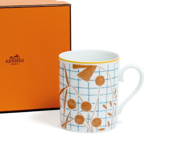 エルメス ウォークインザガーデン オレンジ マグ 300ml HERMES A walk in the garden 【マグカップ ギフト 結婚祝い プレゼント...