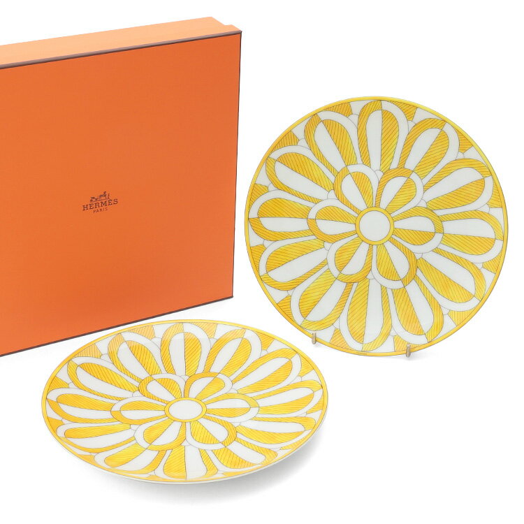 エルメス ソレイユ デザートプレート No.2 21cm ペア SOLEIL D’HERMES 【食器 お皿 ギフト 結婚祝い プレゼント 贈り物 ギフトセット 食器セット】【食器 カトラリー】【ギフト】のサムネイル