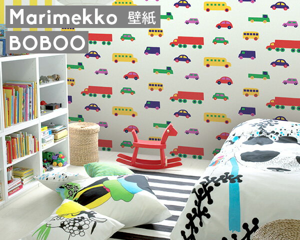 マリメッコ ブブー 壁紙 幅70cm ホワイト marimekko BO BOO Marimekko5 【輸入壁紙 父の日】【インテリア】【Marimekko マリメッコ】