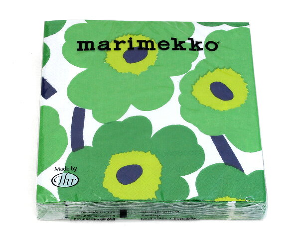 マリメッコ ペーパーナプキン ウニッコ グリーン 33x33cm 20枚入り 552620 marimek...
